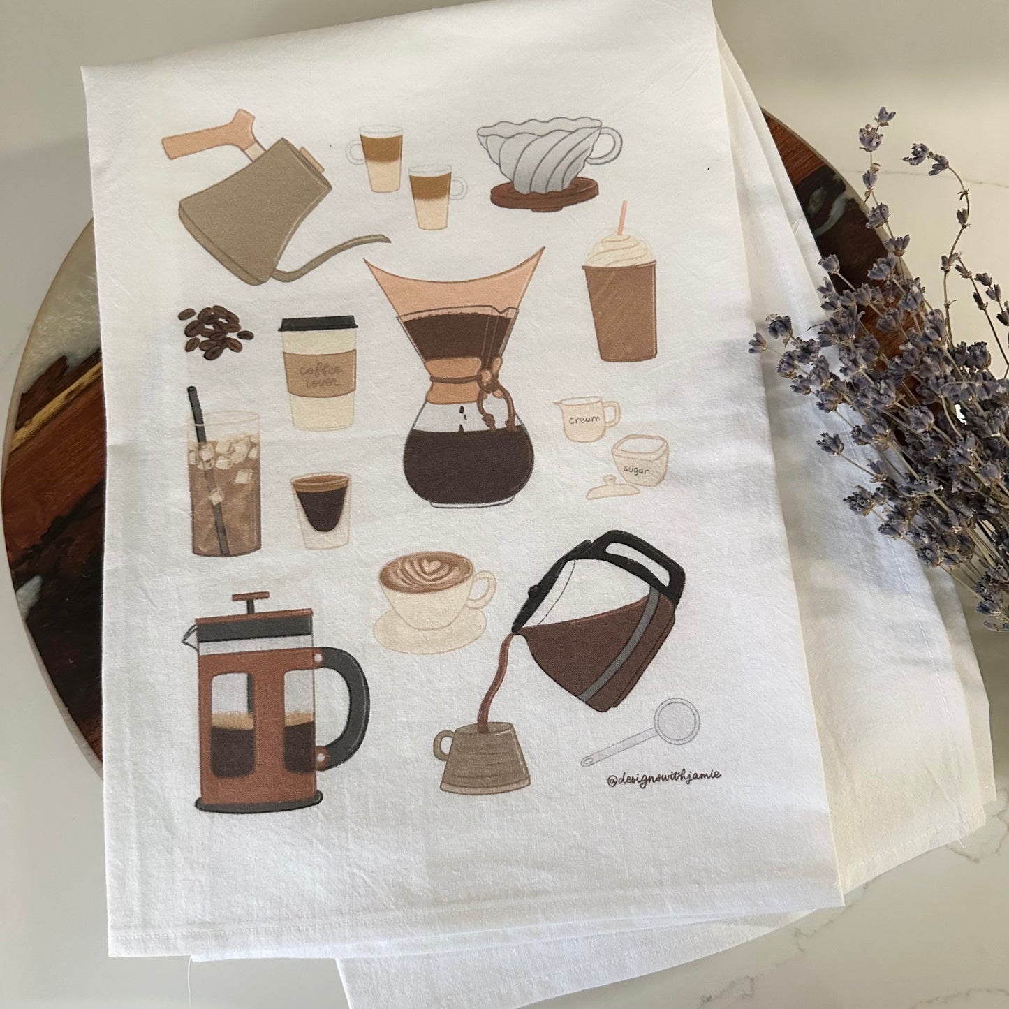 Coffee Lover Tea Towel