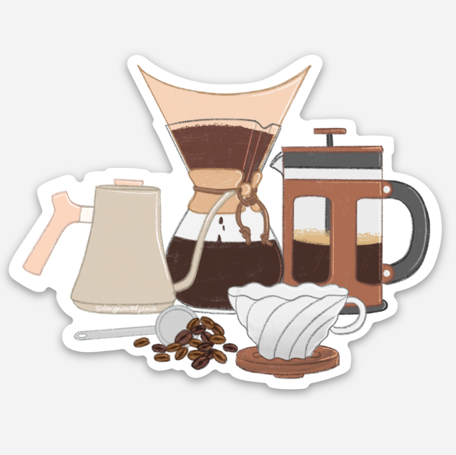 Coffee Nerd Sticker