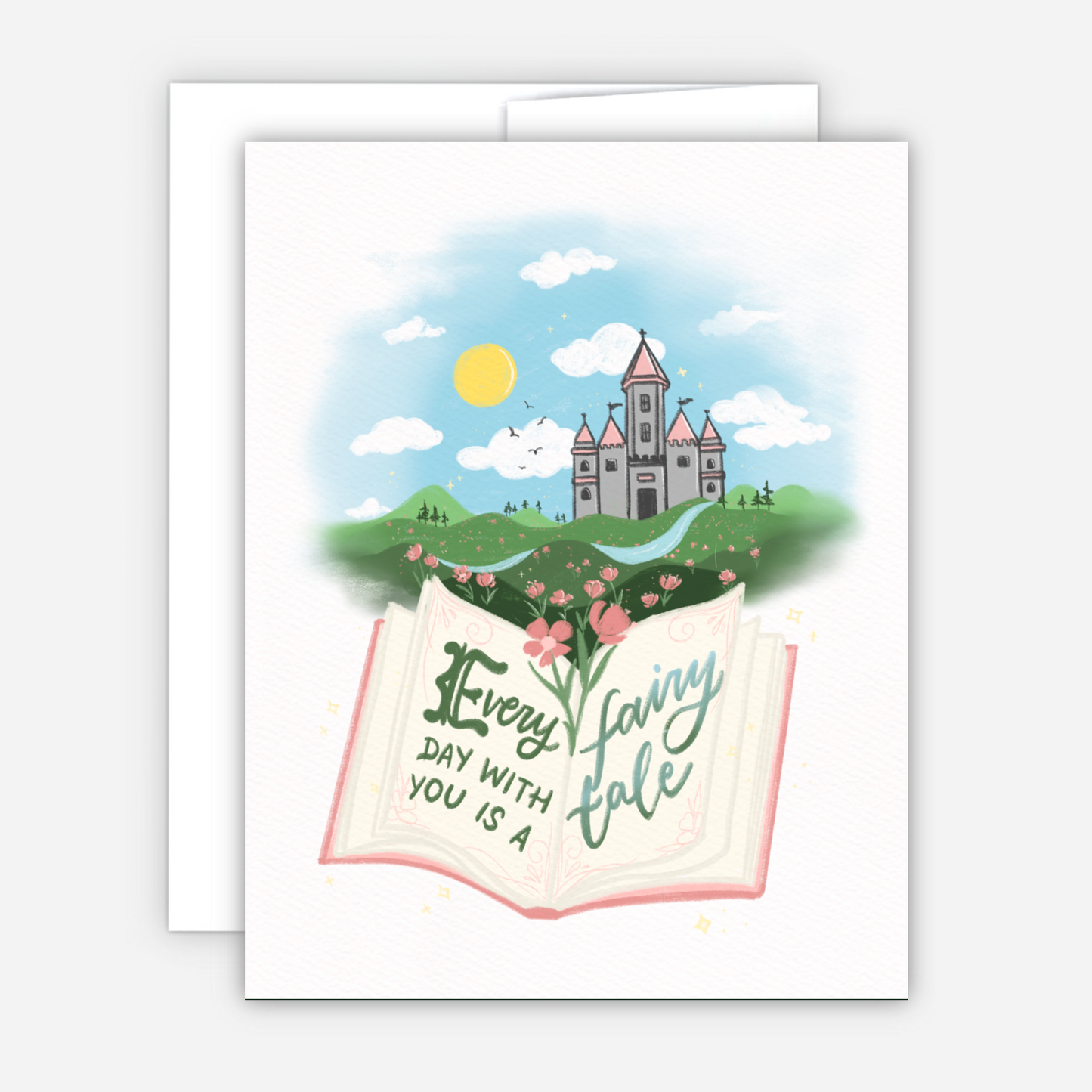 Every Day With You is a Fairytale Valentine's Anniversary Love Card