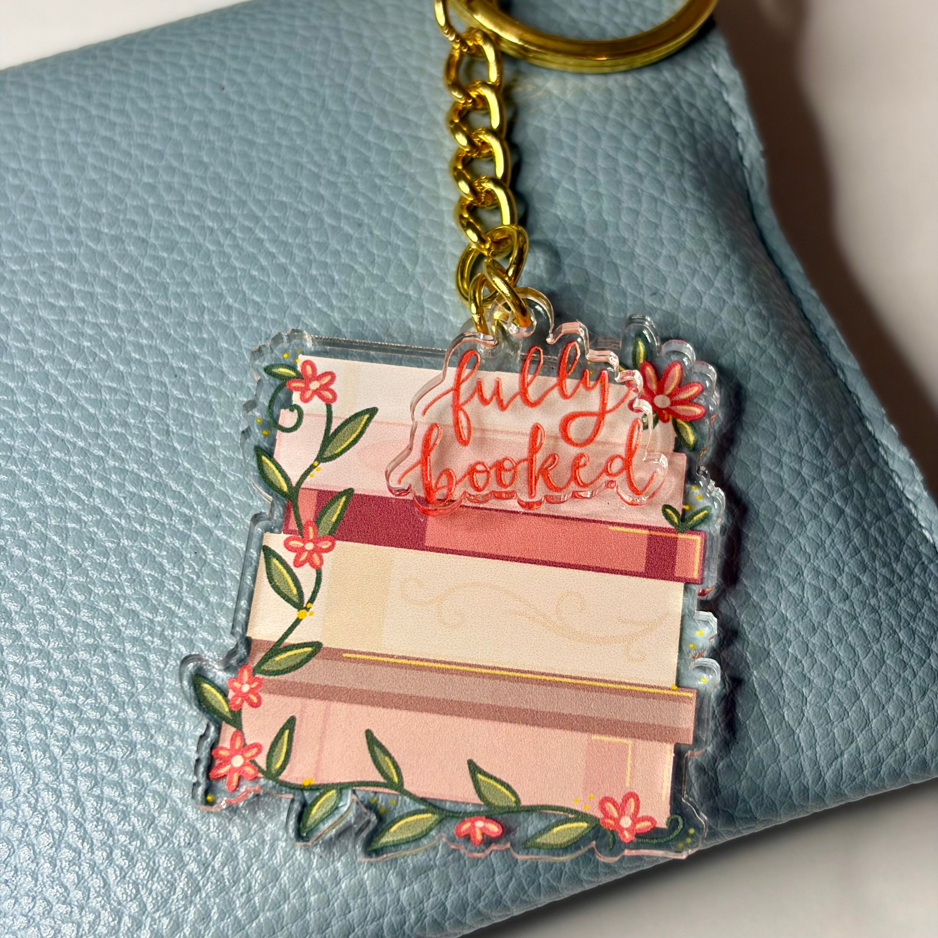 Fully Booked Keychain – Designs With Jamie