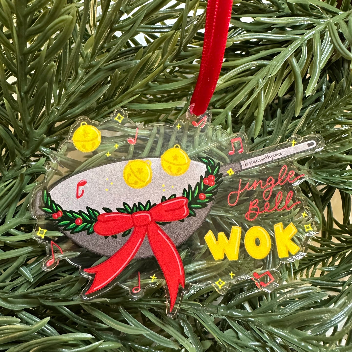 Jingle Bell Wok Ornament