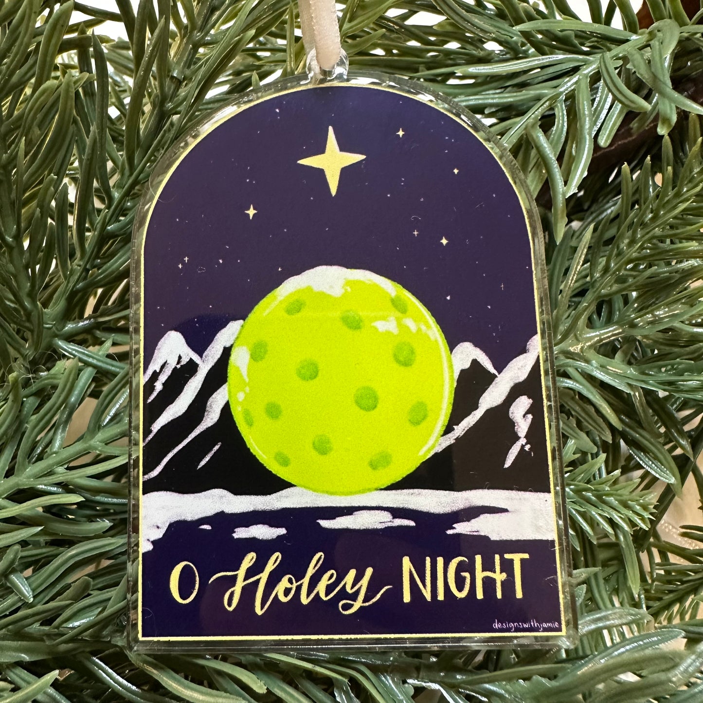 O Holey Night Pickleball Ornament