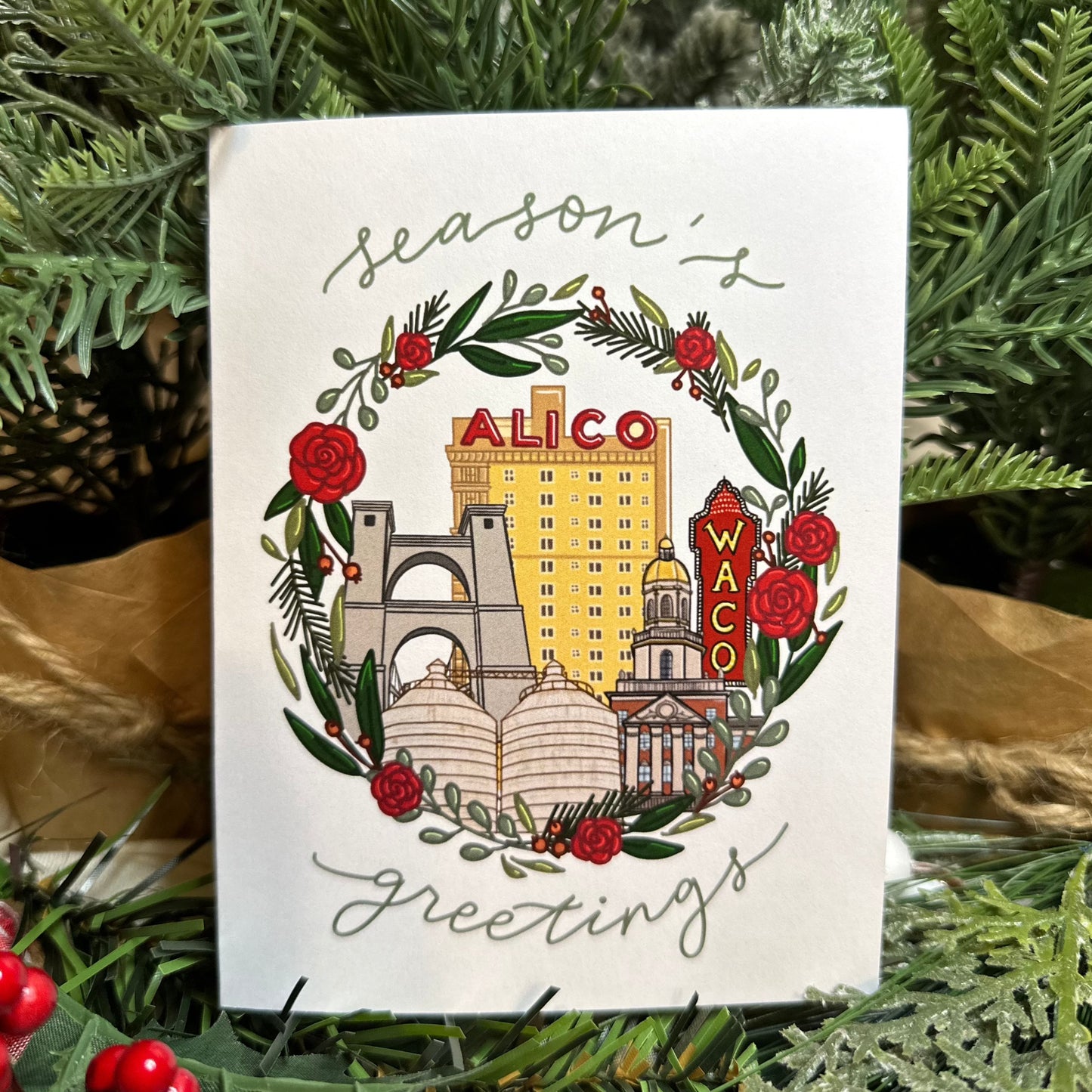 Seasons Greetings from Waco Card
