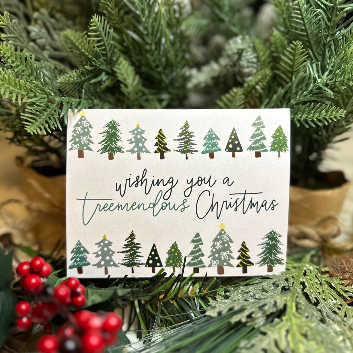 Have a Treemendous Christmas Card
