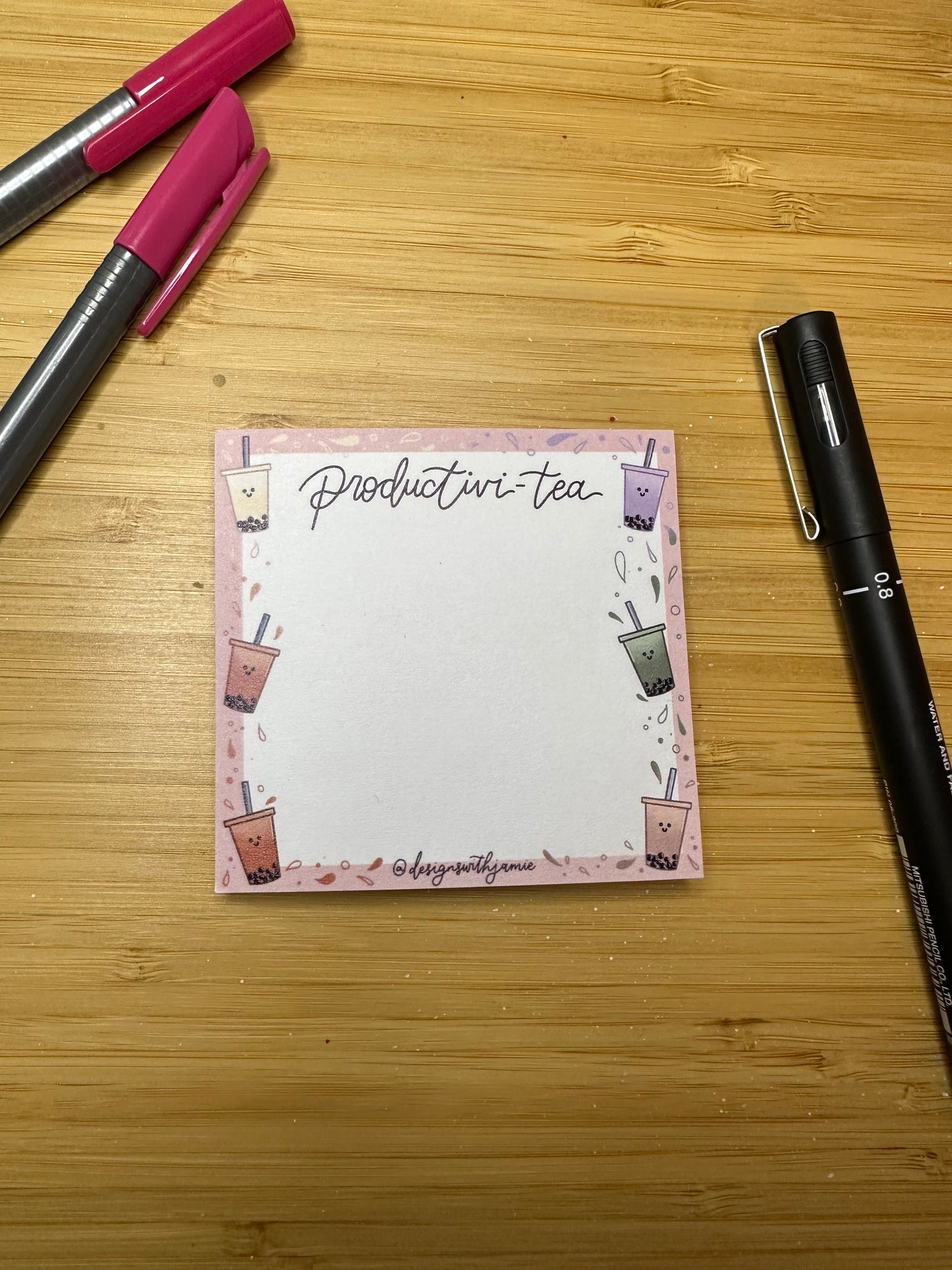 Productivitea Boba Sticky Notes