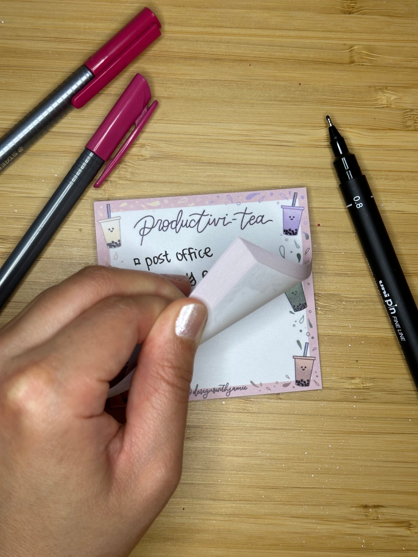 Productivitea Boba Sticky Notes