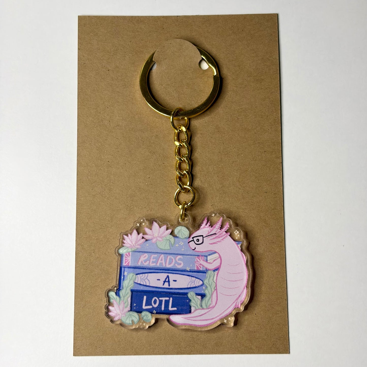 Reads-a-lotl Keychain