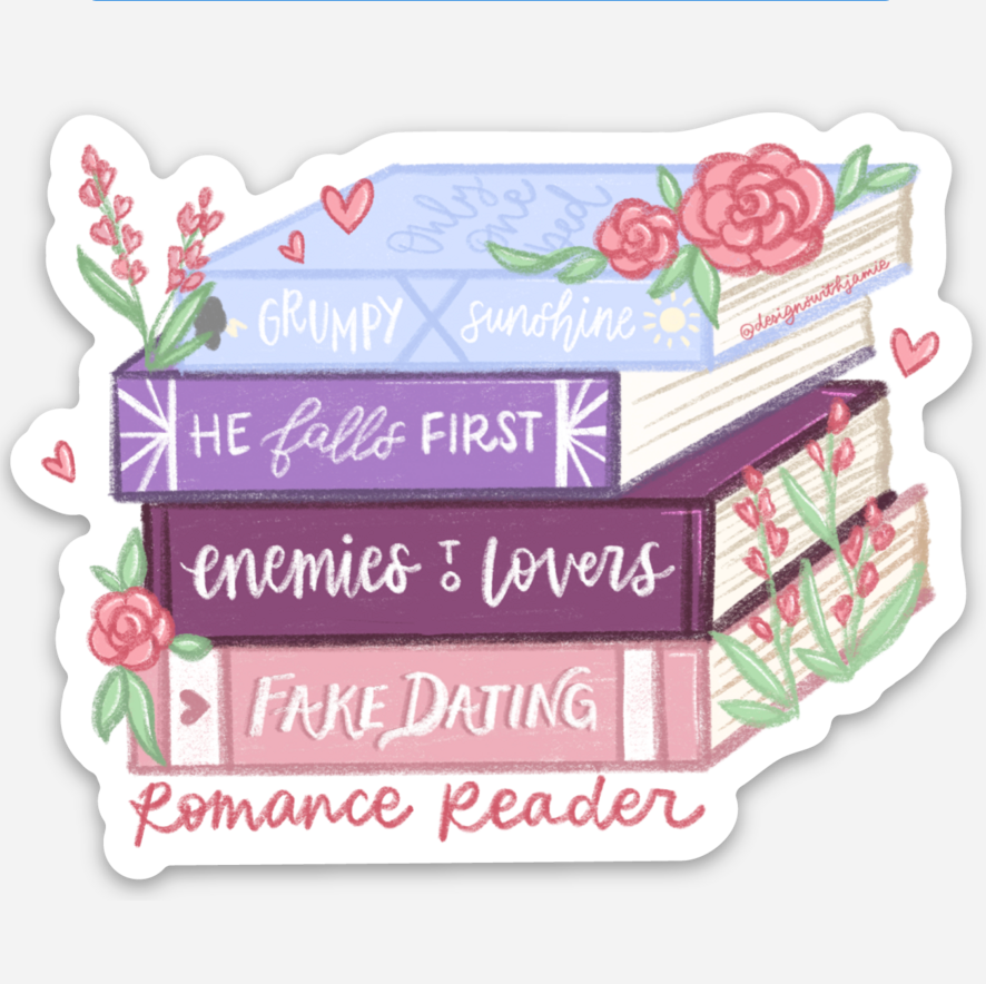 Romance Reader Trope Sticker
