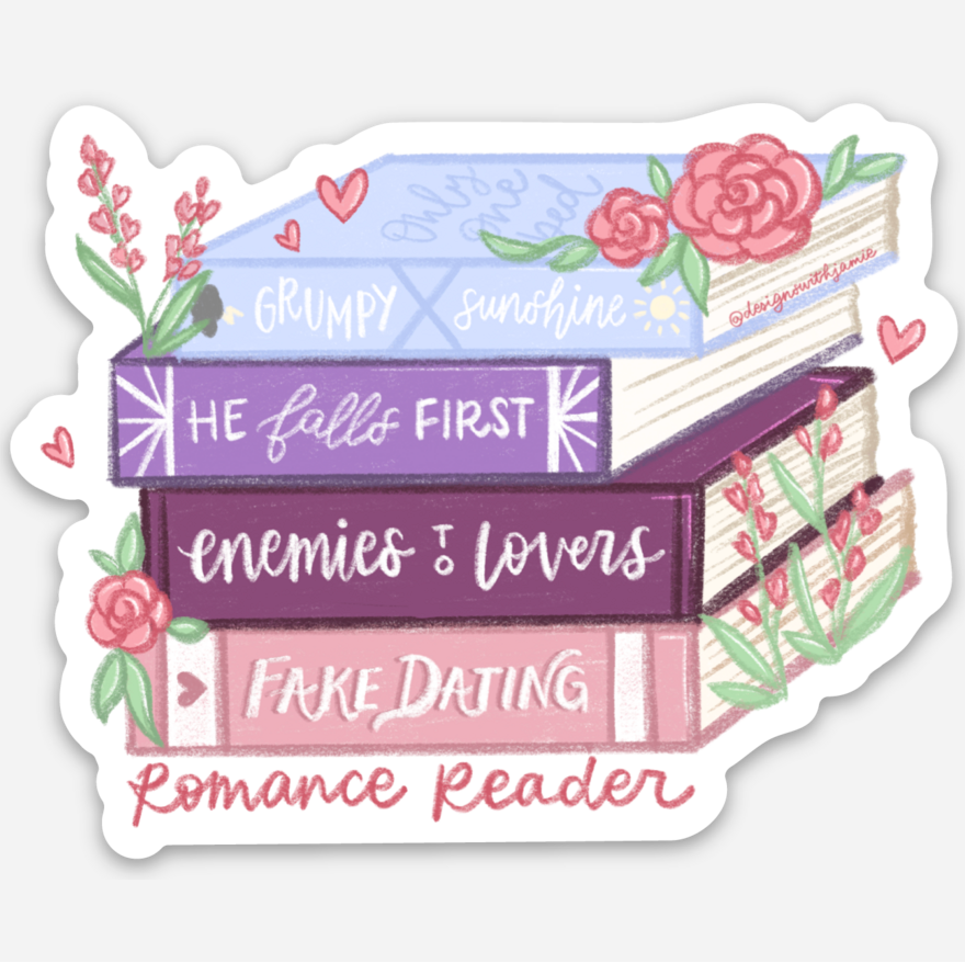 Romance Reader Trope Sticker