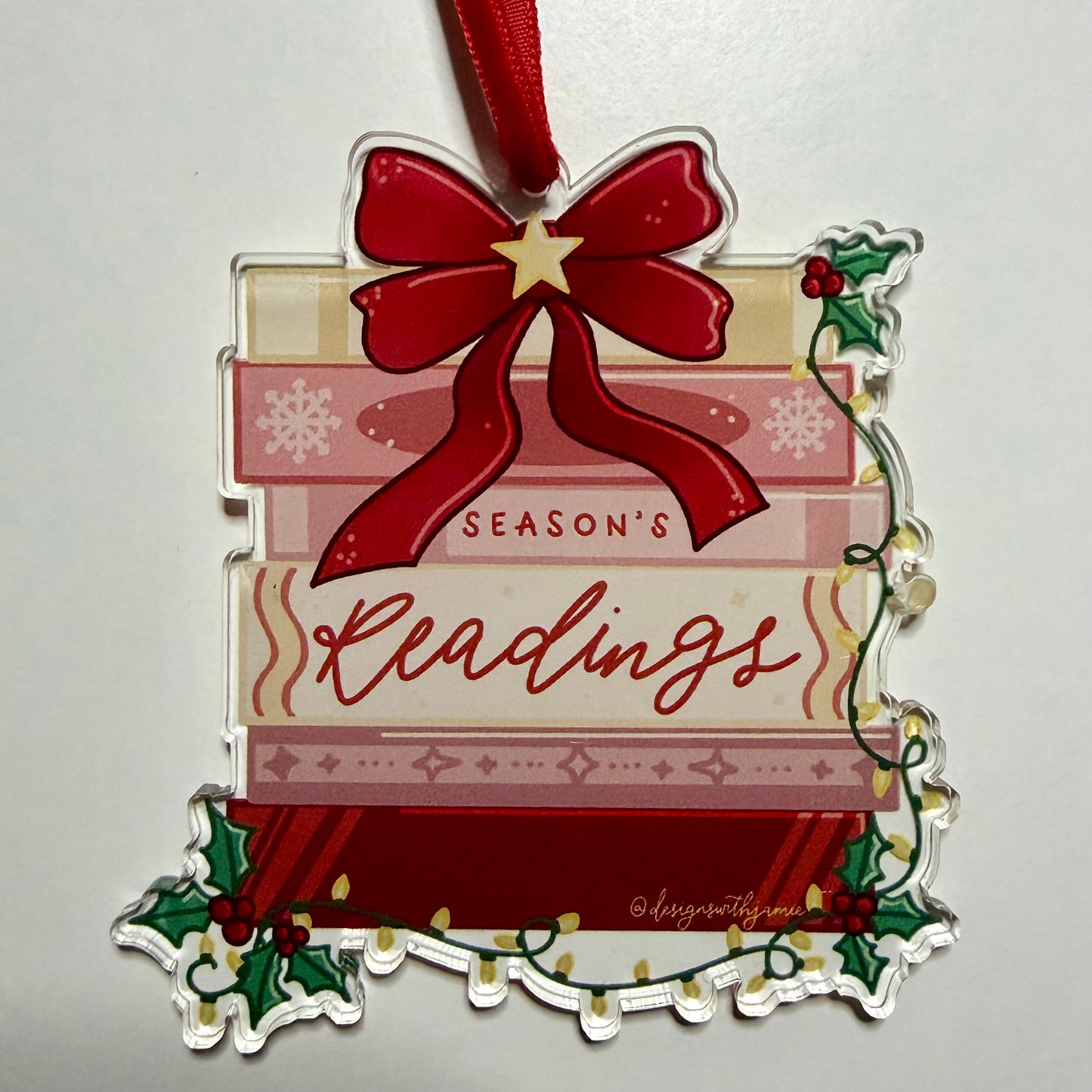 Season's Readings Bookstack Ornament