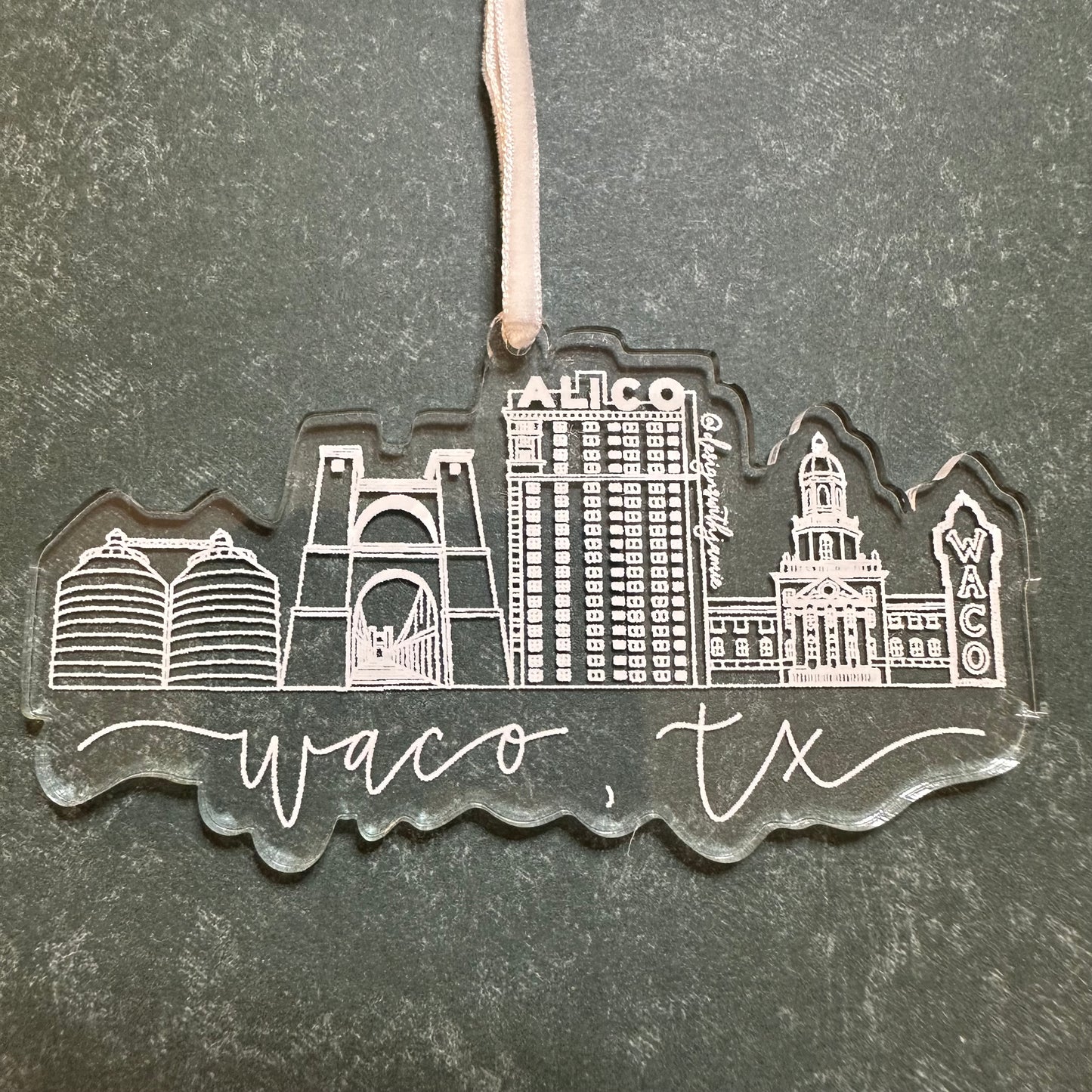 Waco Skyline Ornament