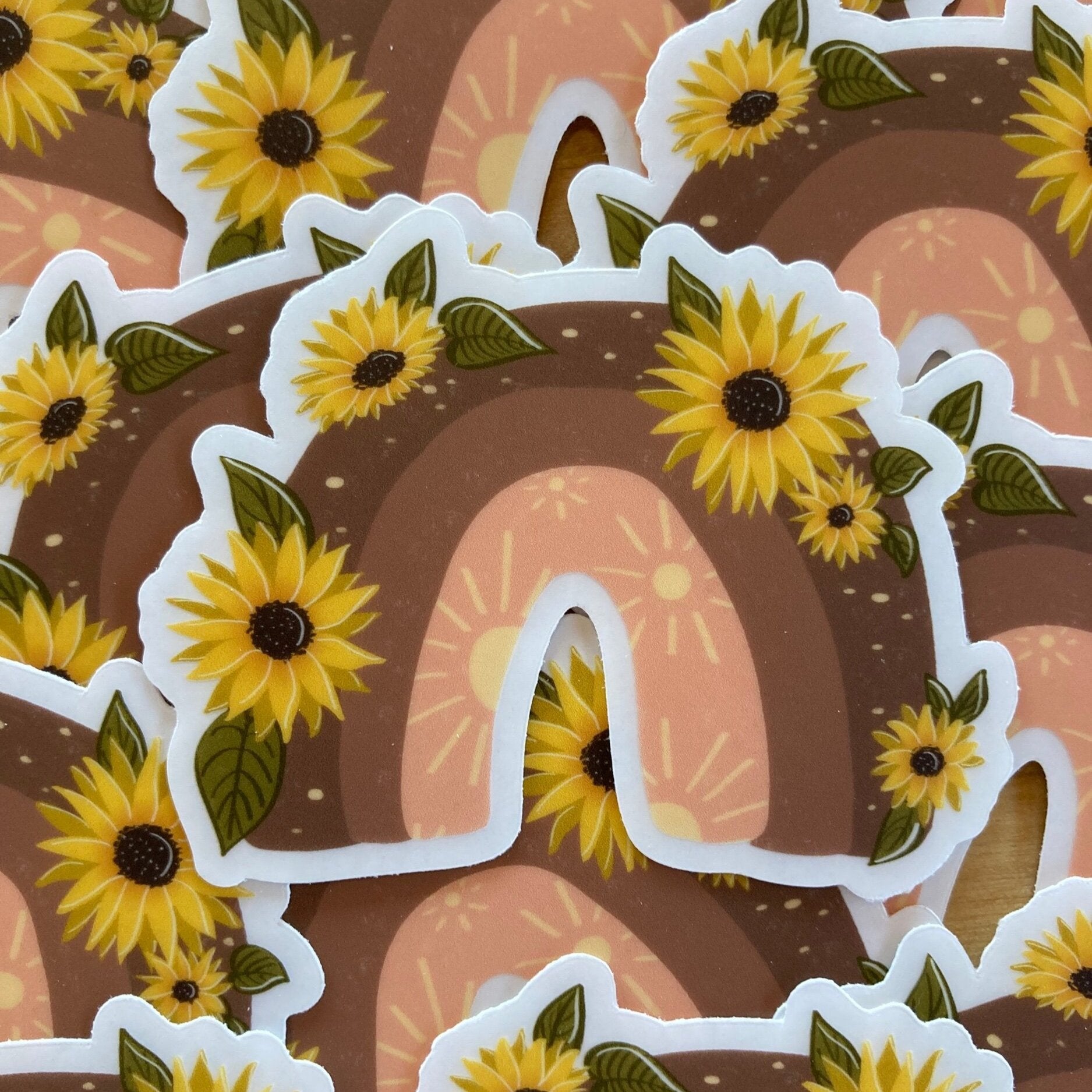 Sunflower Butterfly Sticker