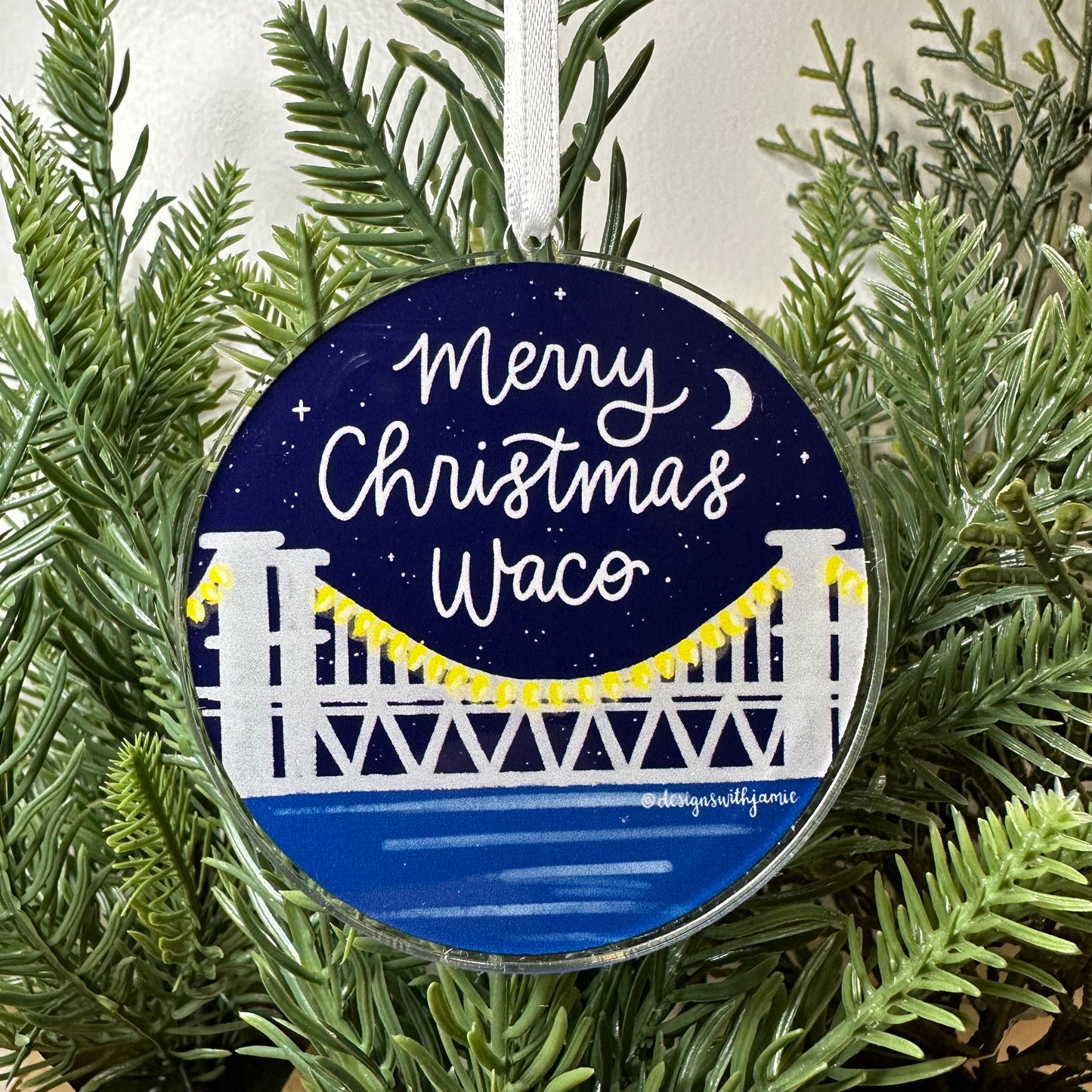 Merry Christmas Waco Ornament