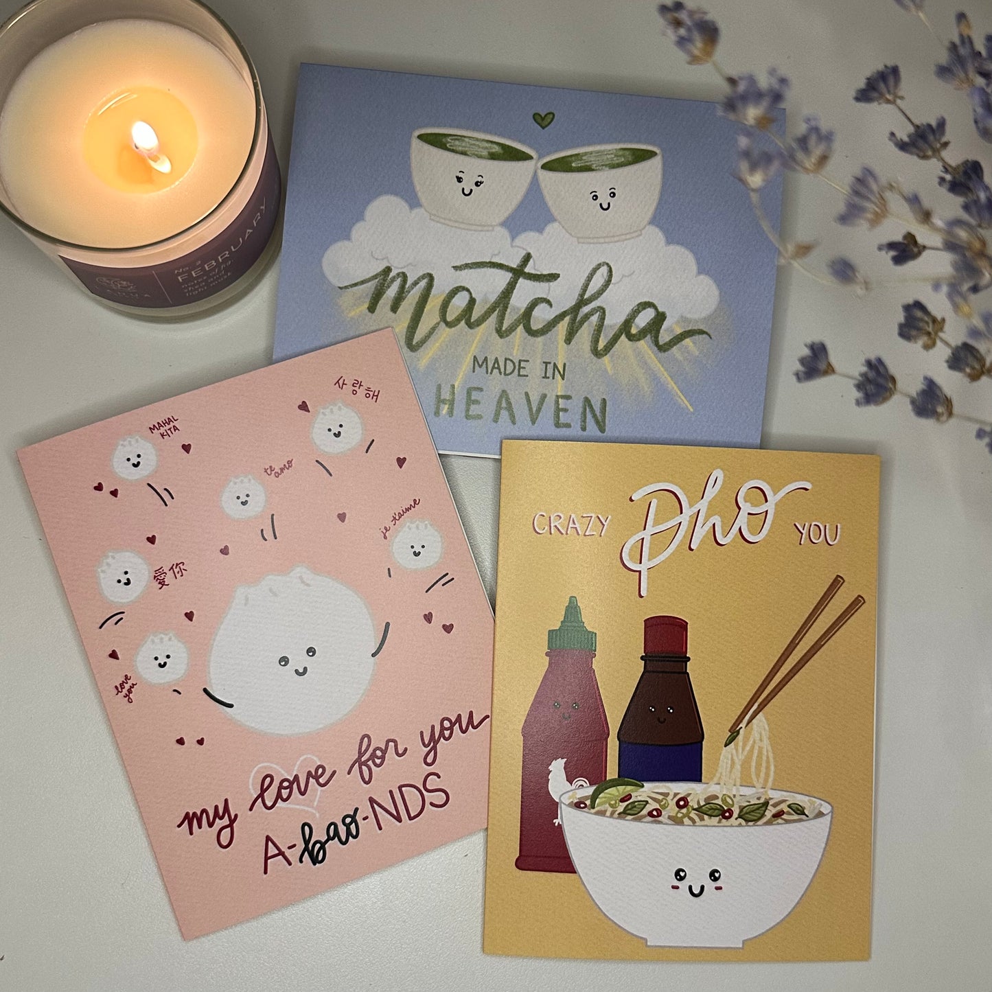 Asian Food Love Card Bundle