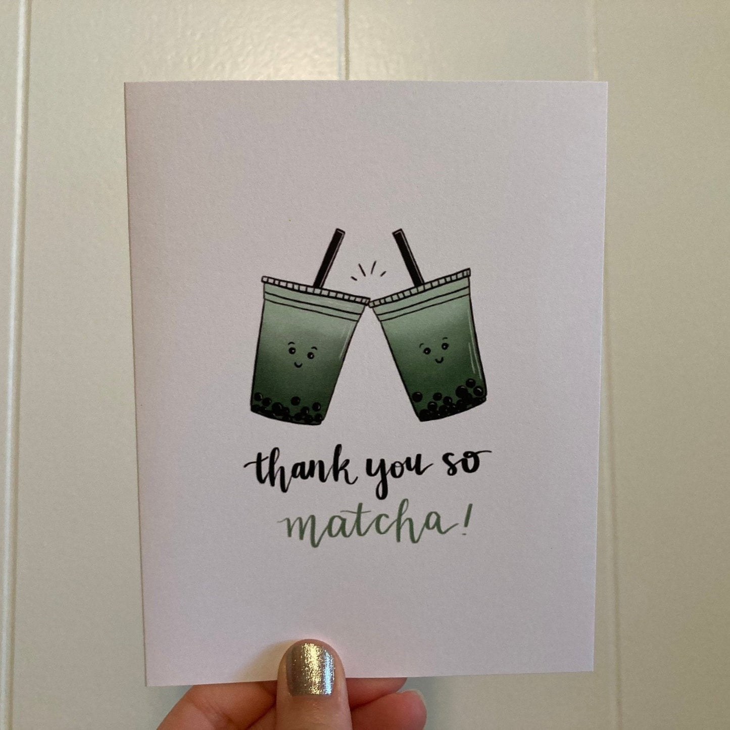 Thank you so Matcha Card