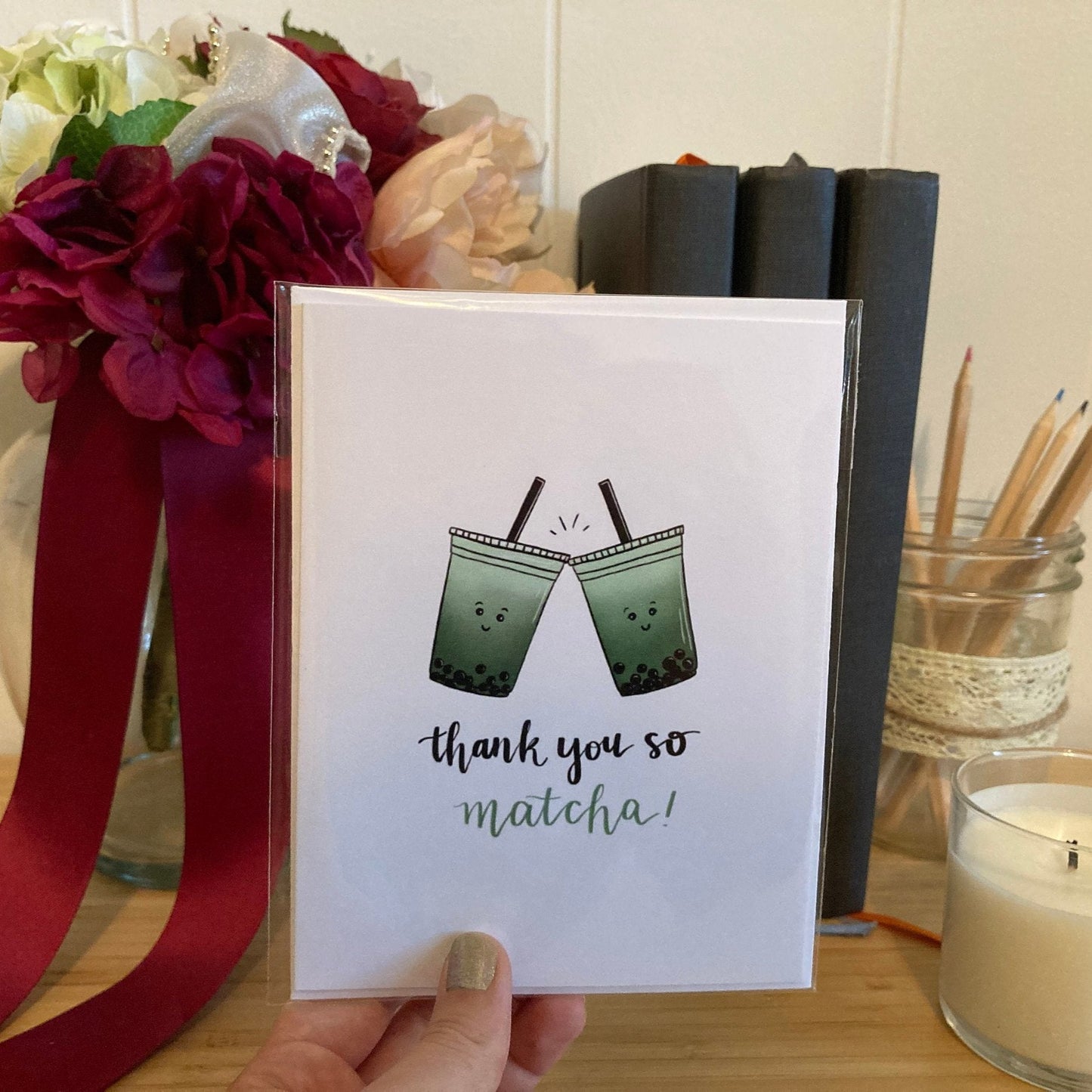 Thank you so Matcha Card