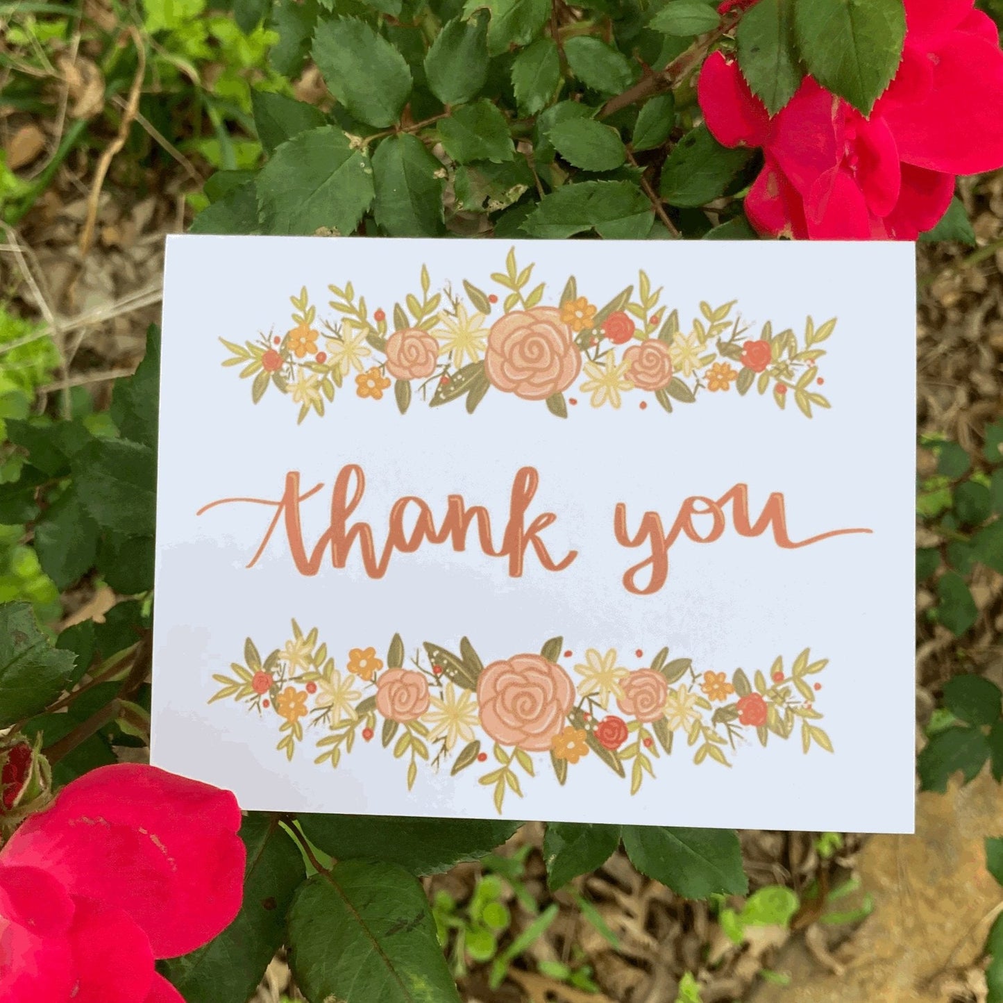 Thank You Floral Card