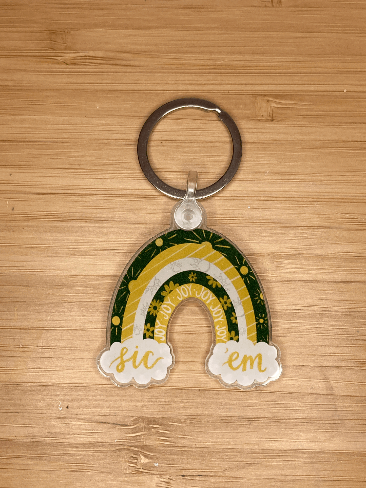 Sic 'Em Baylor Keychain