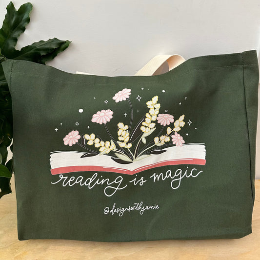 Reading is Magic Tote