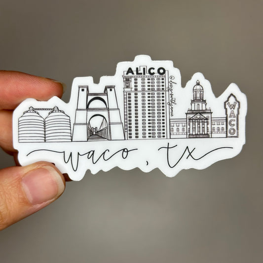 Waco Skyline Sticker