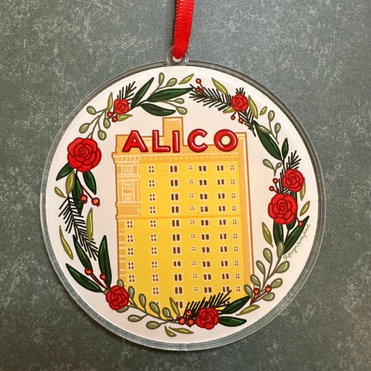 Alico Wreath Waco Christmas Ornament
