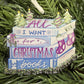 All I Want for Christmas is Books Ornament