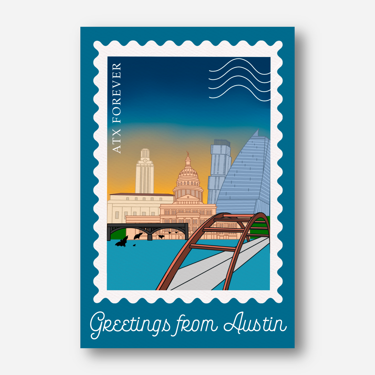 Greetings from Austin Postcard