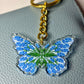 Bluebonnet Butterfly Keychain