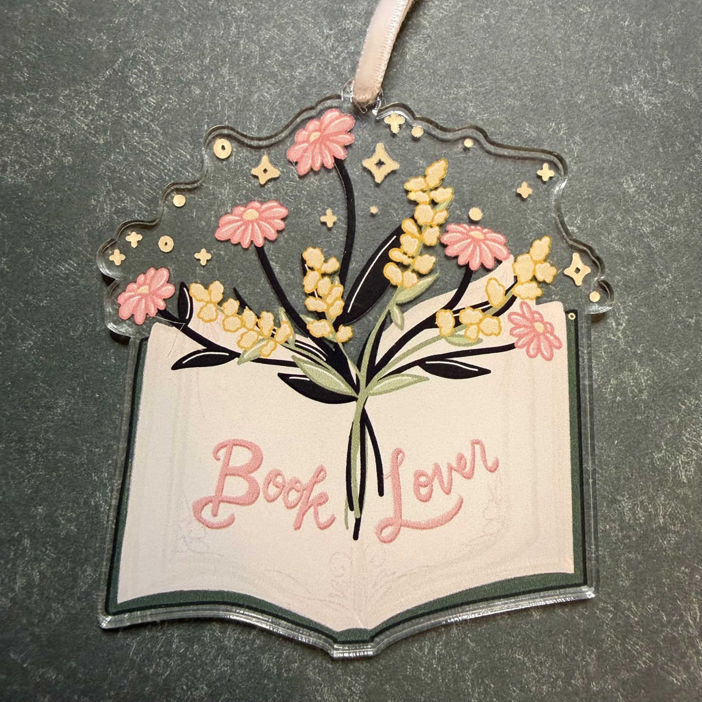 Book Lover Christmas Ornament