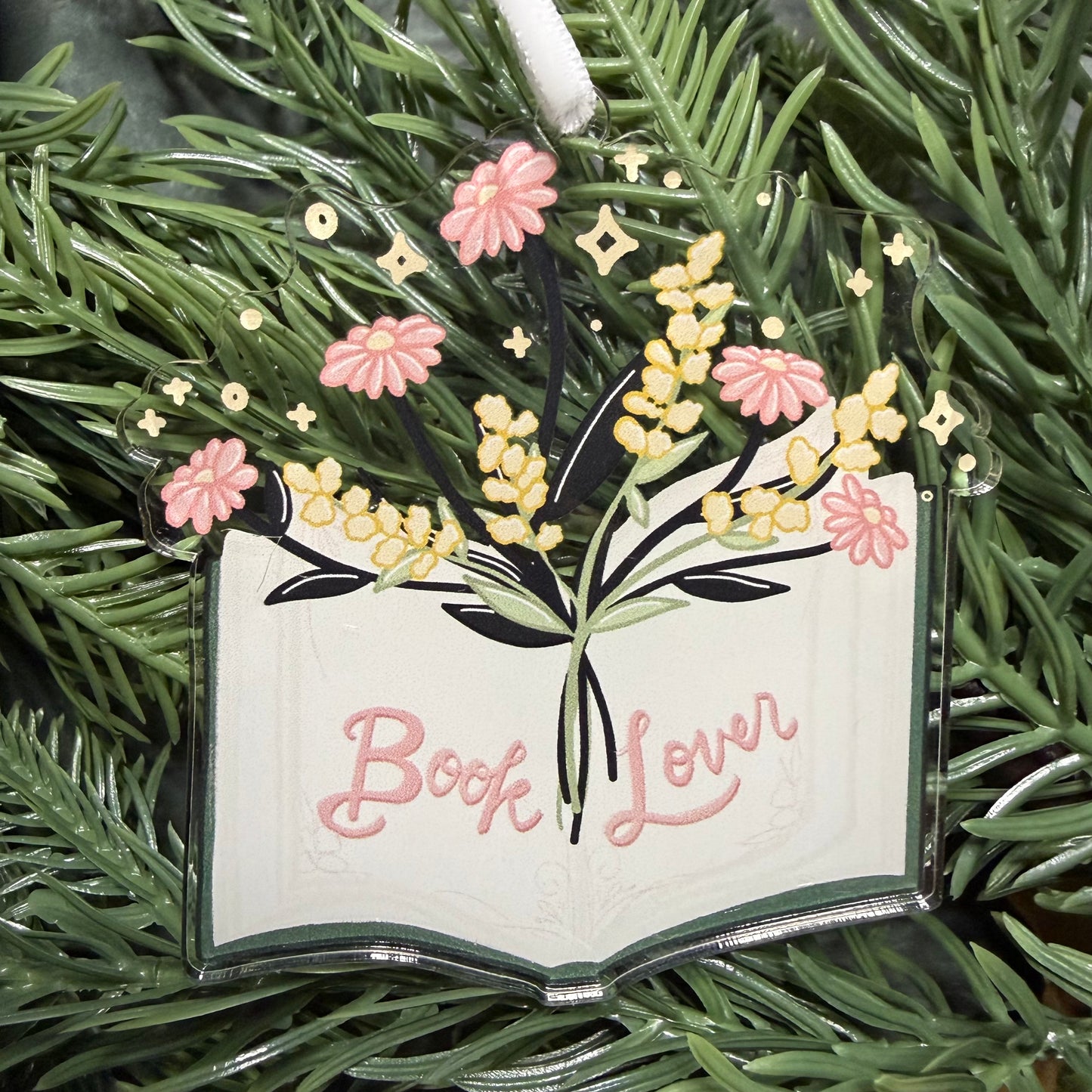 Book Lover Christmas Ornament