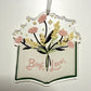Book Lover Christmas Ornament