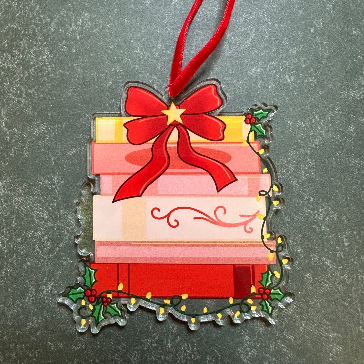 Bookstack Ornament