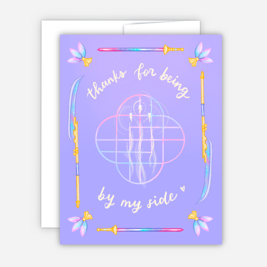 Thanks for Being By My Side Card