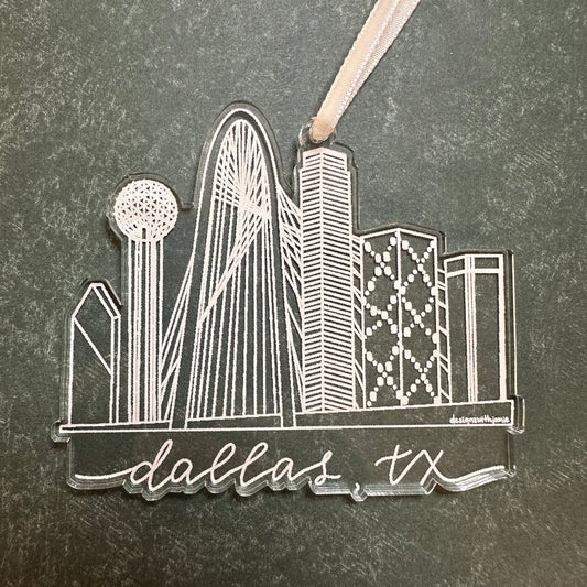 Dallas Skyline Ornament