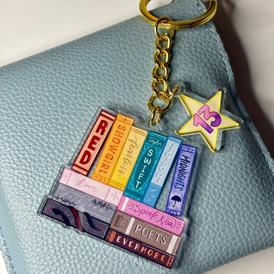 TS Eras Bookstack Keychain