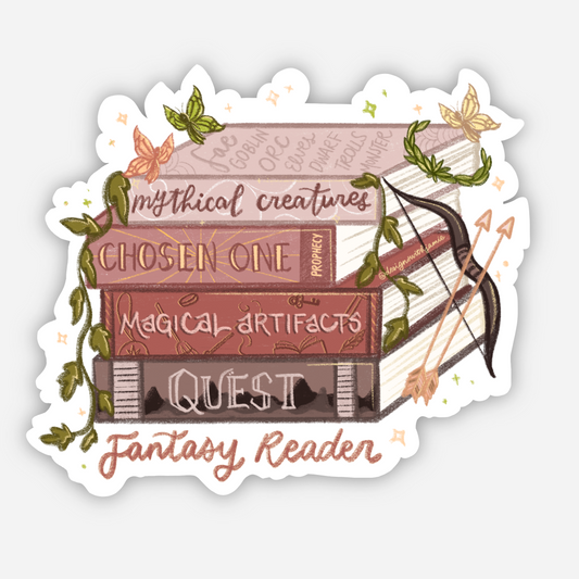 Fantasy Reader Sticker