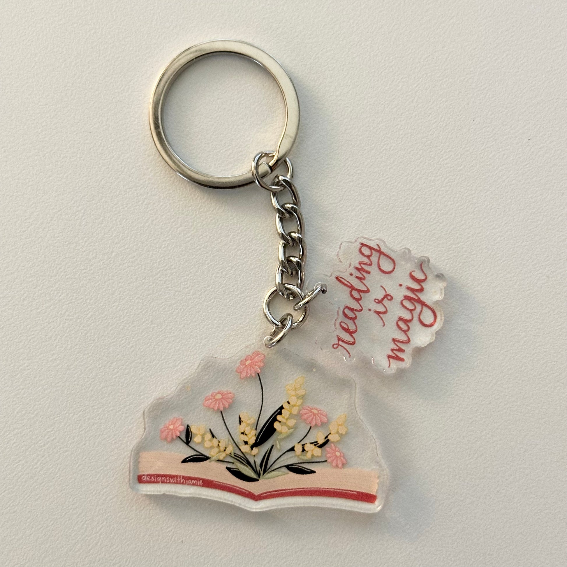 Reading Keychains Reading is Magic Keychain – Designs With Jamie