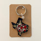 Texas Floral Keychain