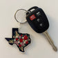 Texas Floral Keychain