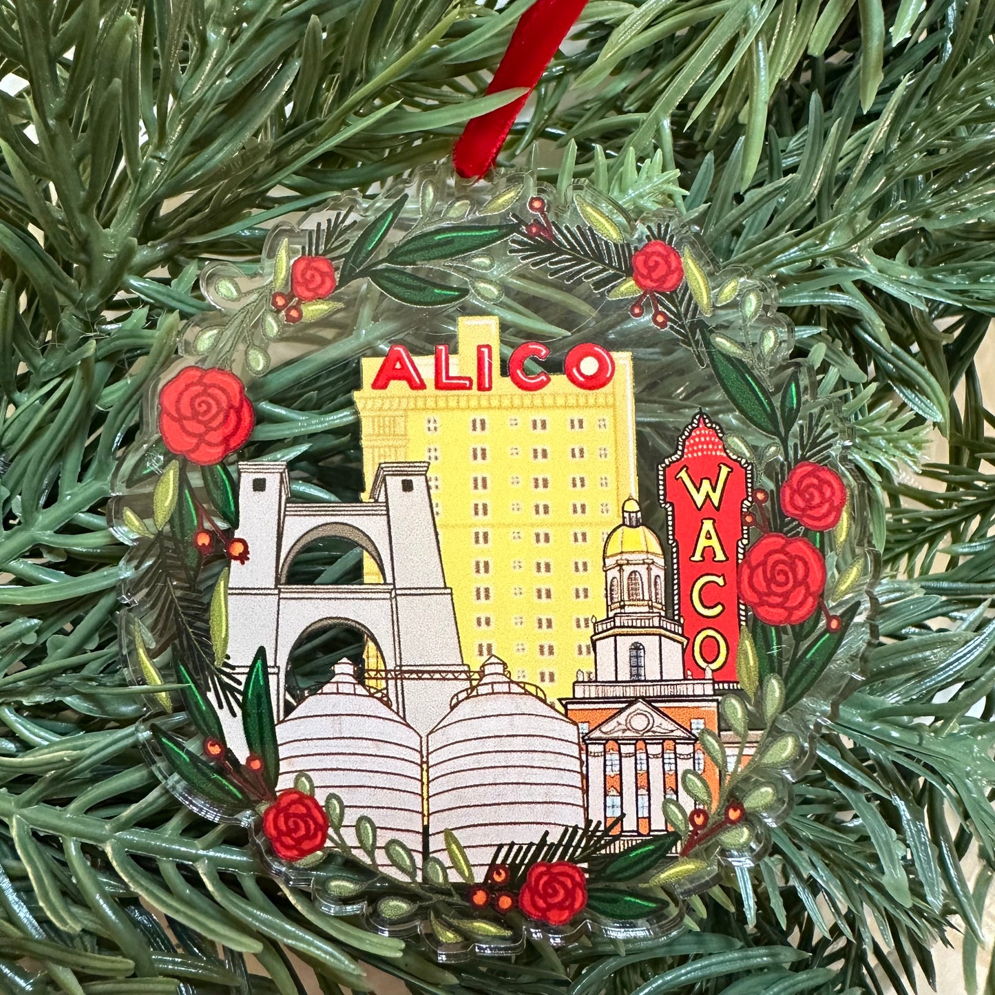 Waco Wreath Ornament