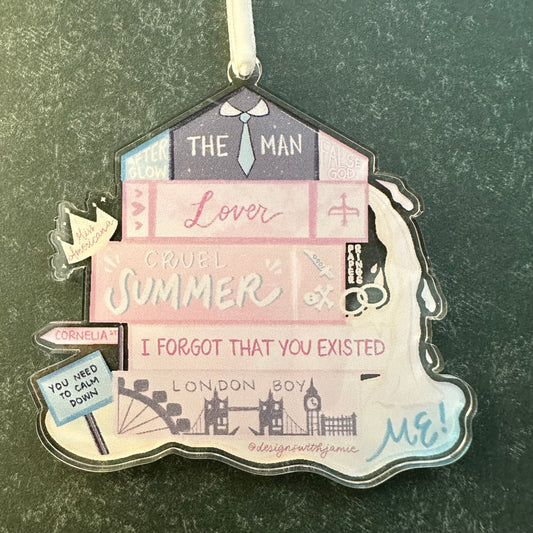 Taylor Swift Books Lover Ornament