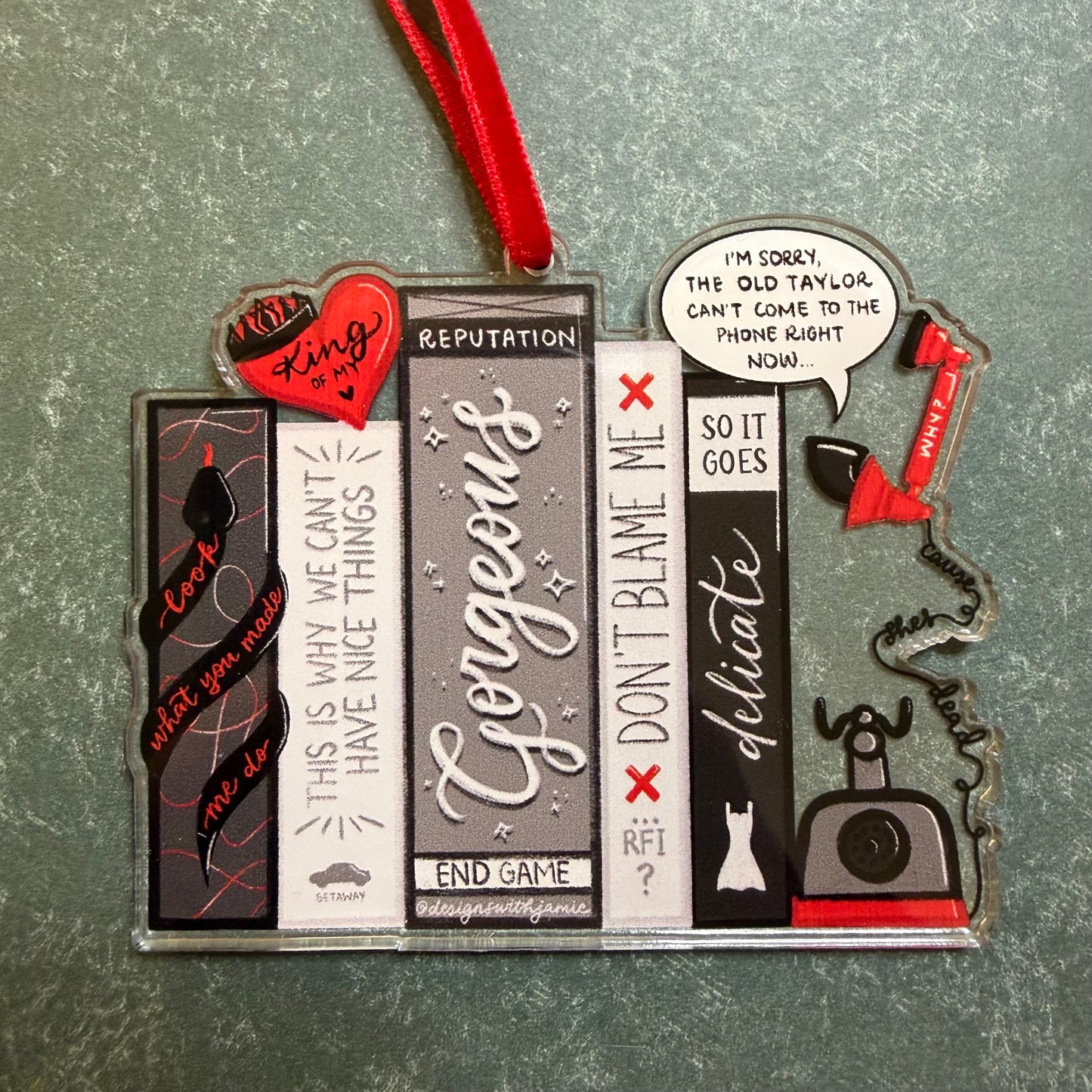 Rep Books Christmas Ornament