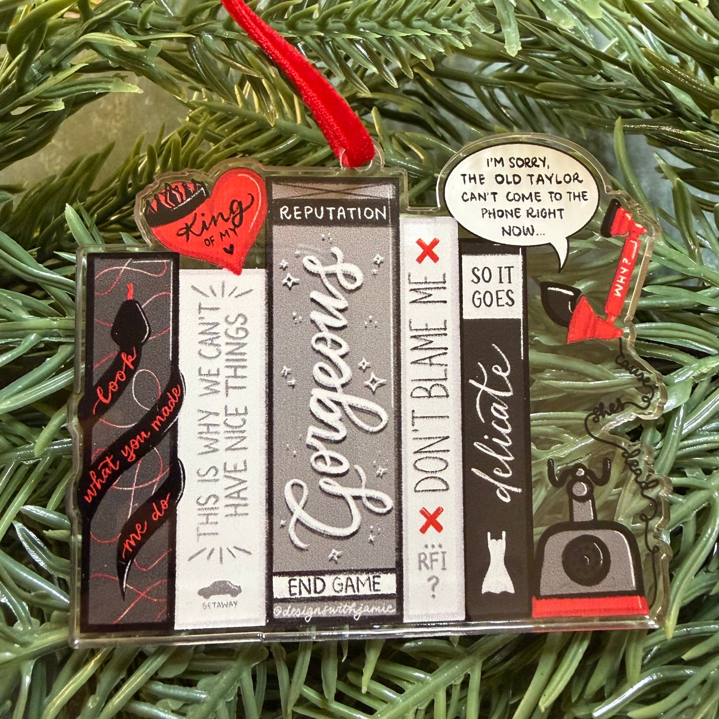 Rep Books Christmas Ornament