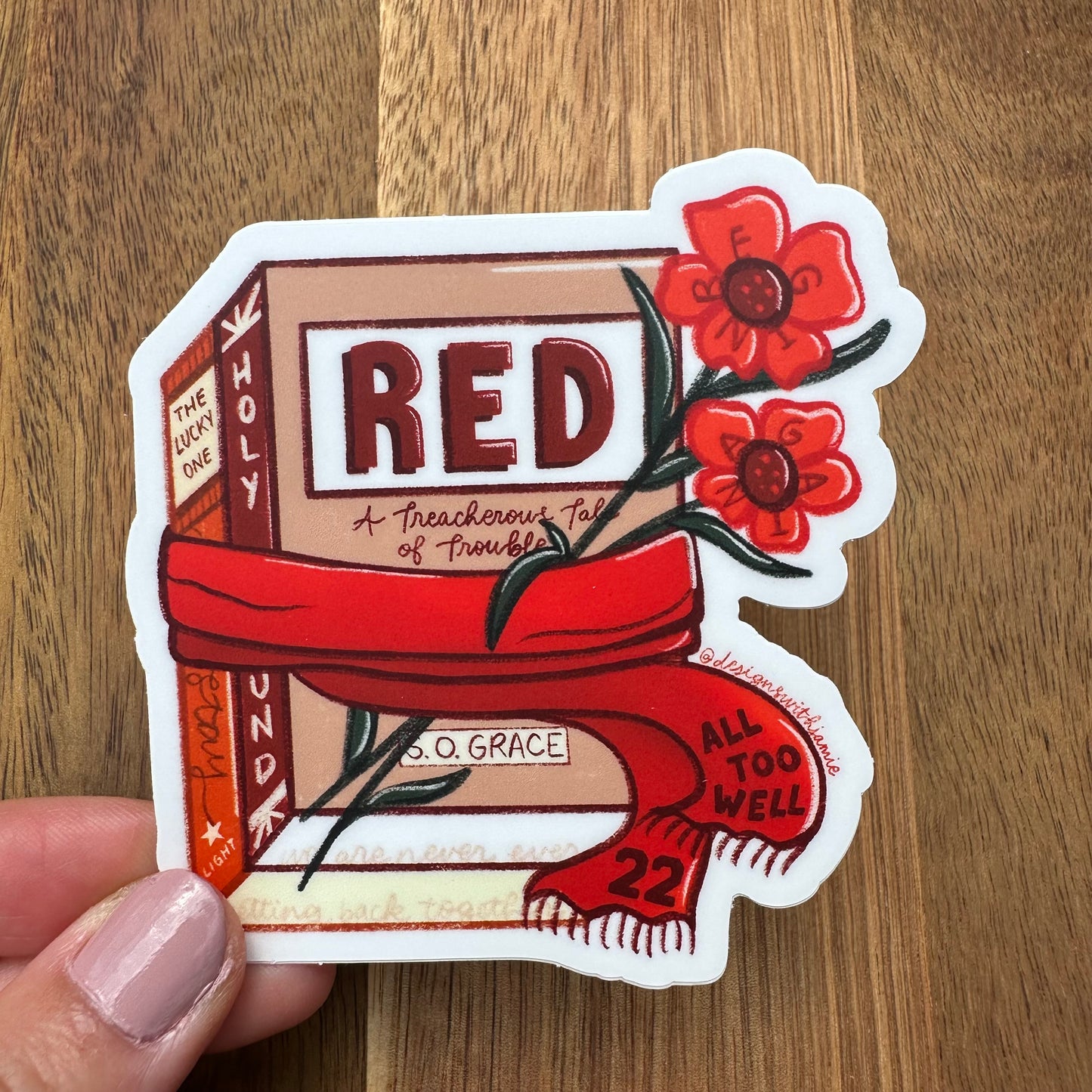 Red Books Sticker