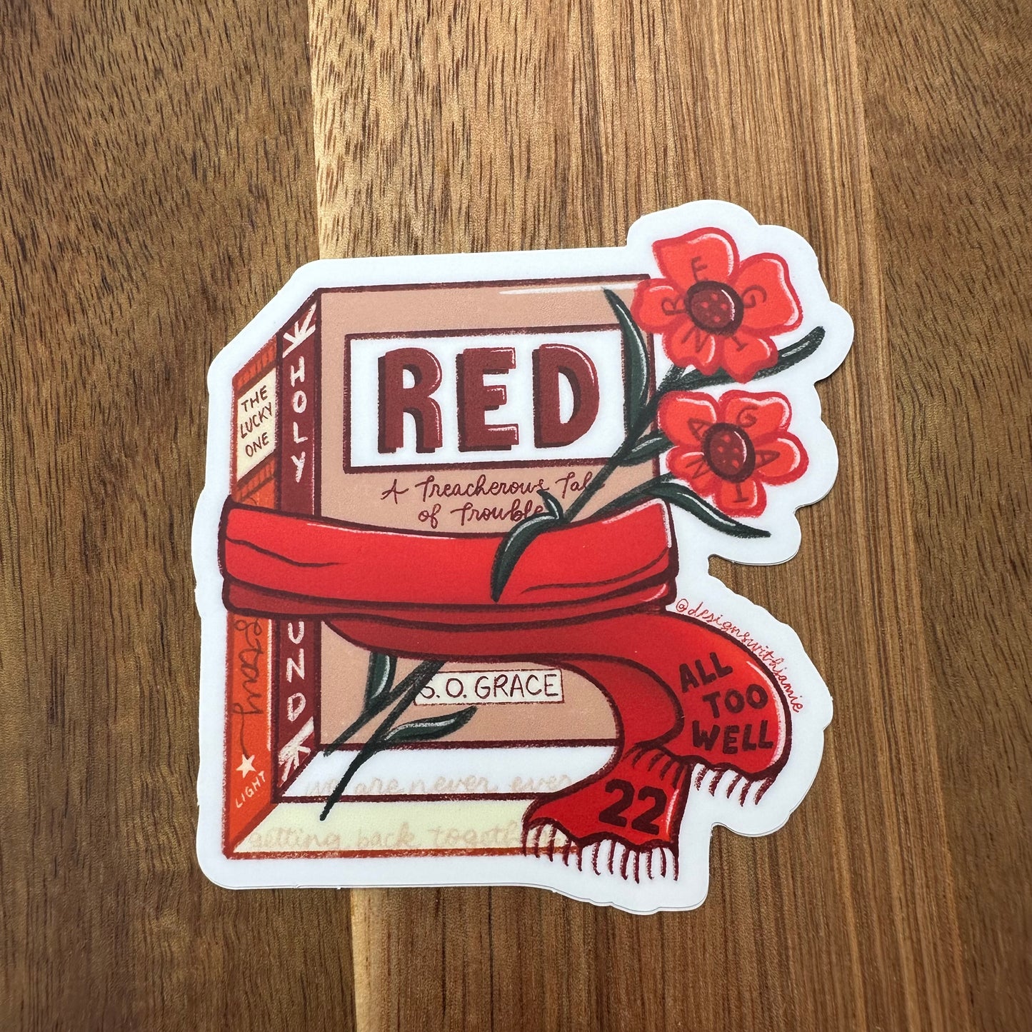 Red Books Sticker