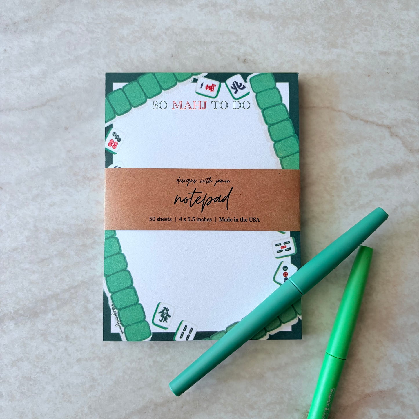 So Mahj to Do Mahjong Notepad