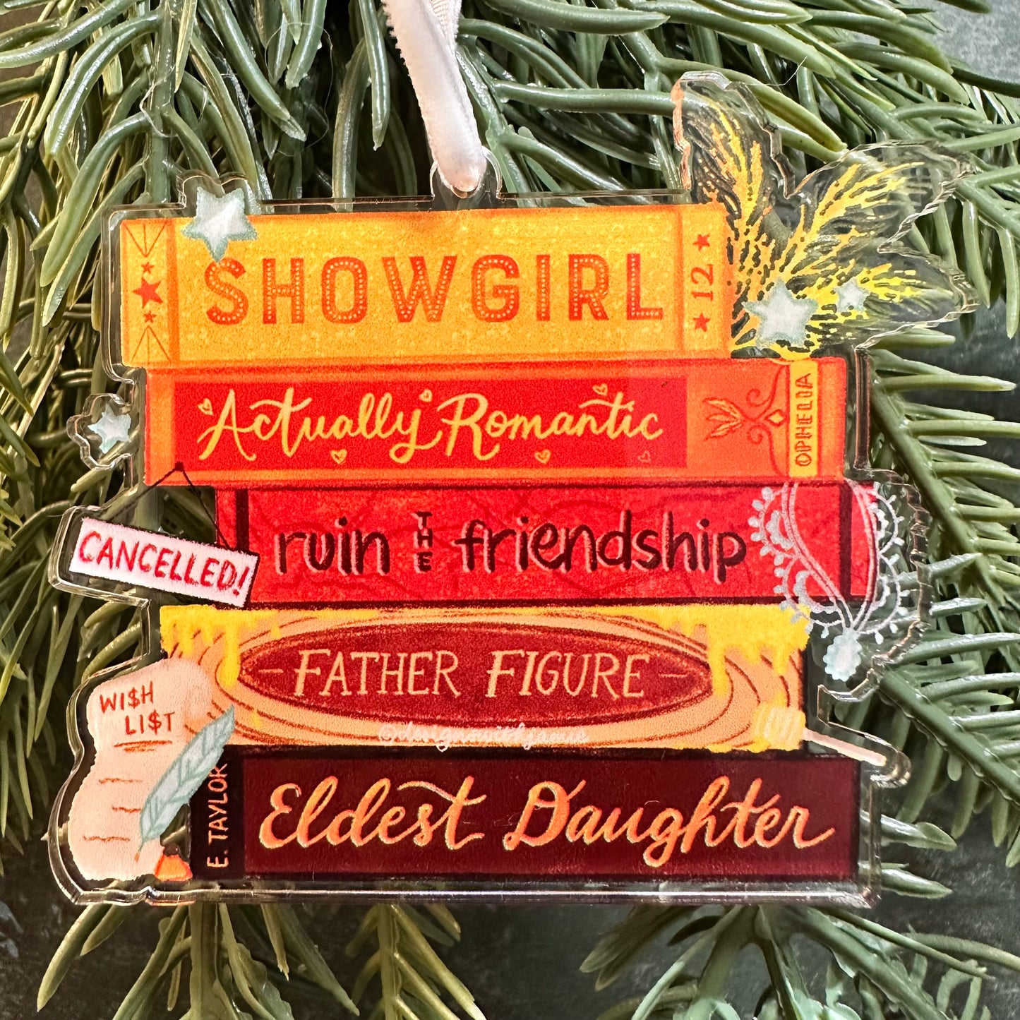 Shwgrl Book Christmas Ornament