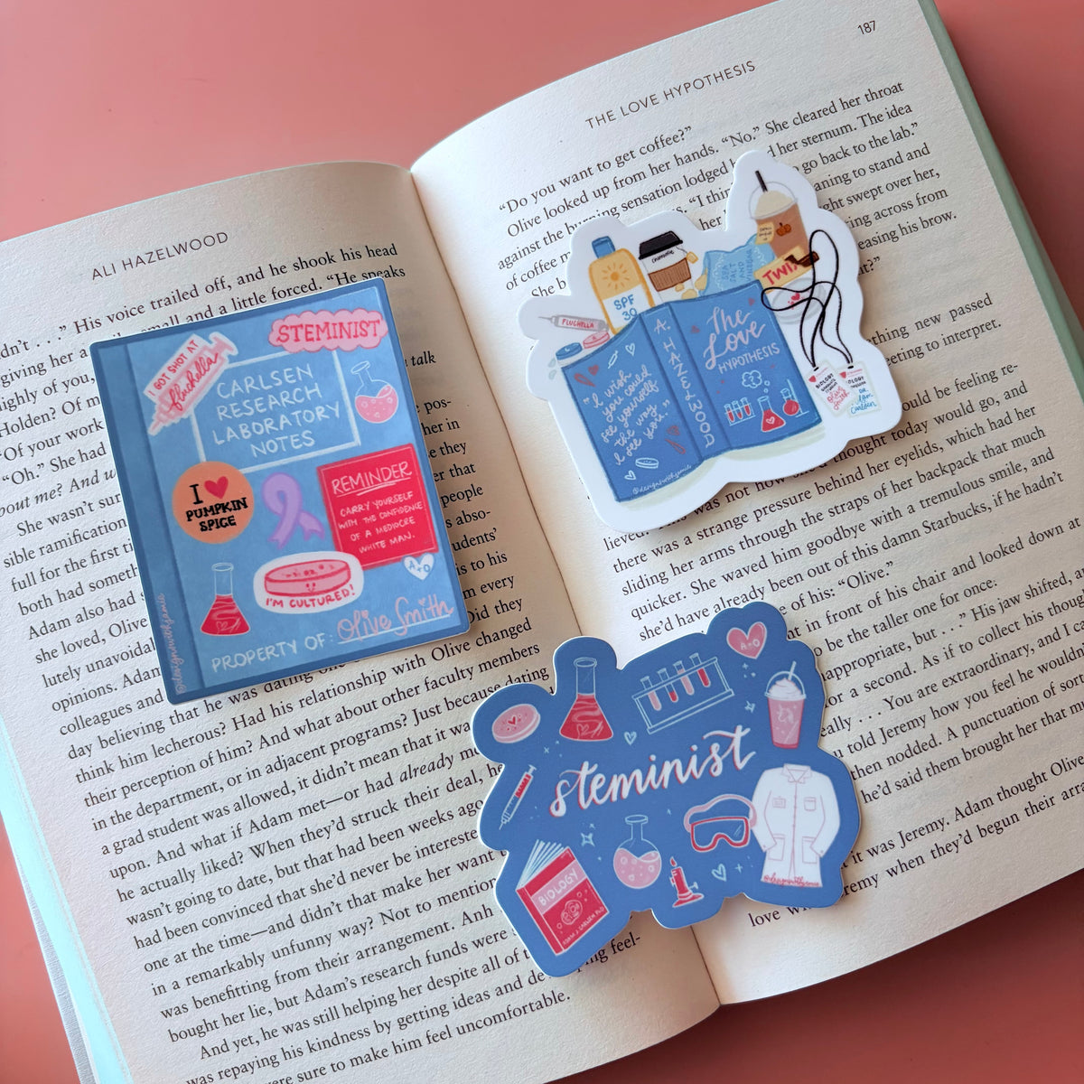 Ali Hazelwood The Love Hypothesis Olive's Desk Sticker