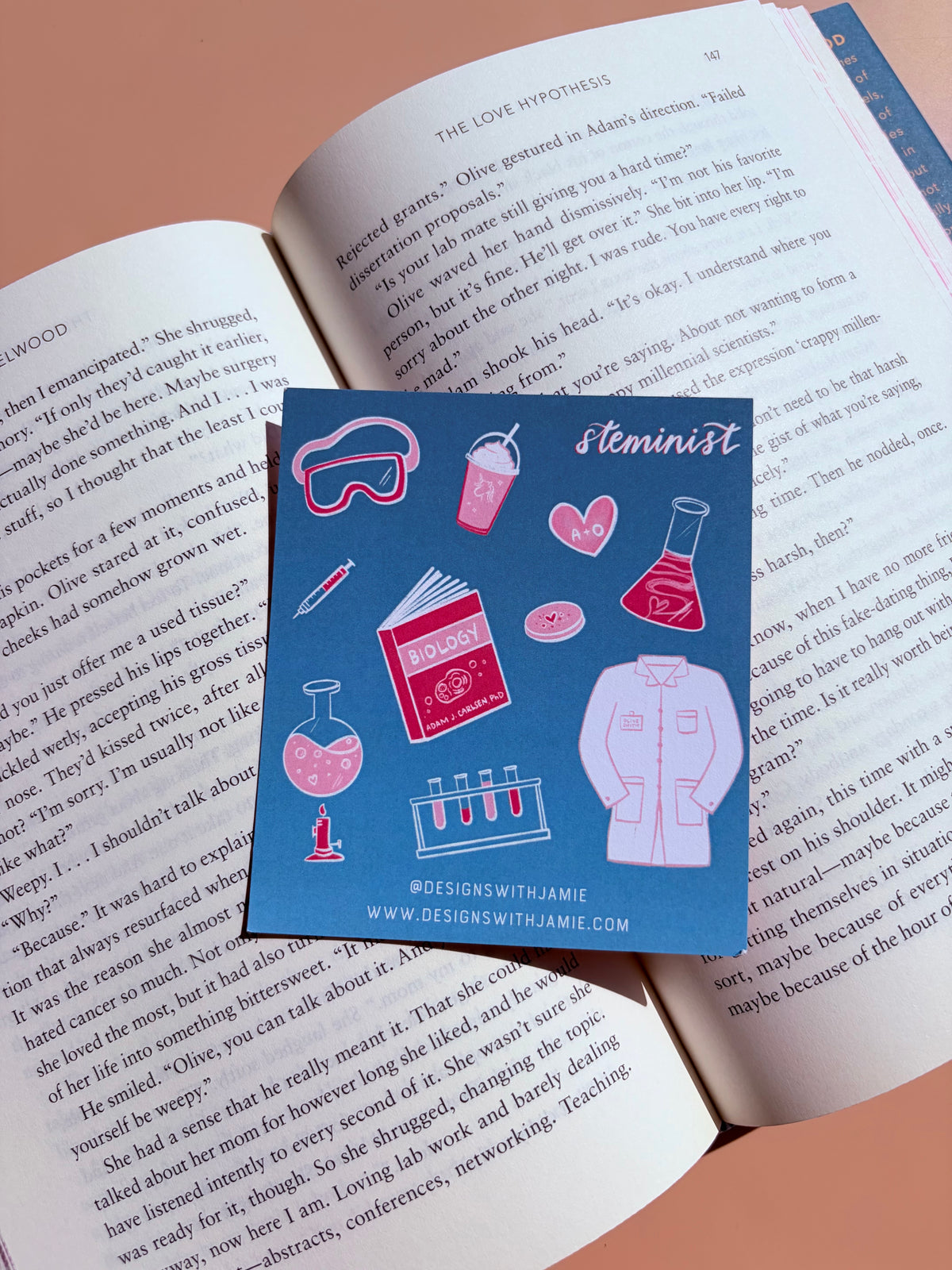 Ali Hazelwood The Love Hypothesis Olive's Desk Sticker