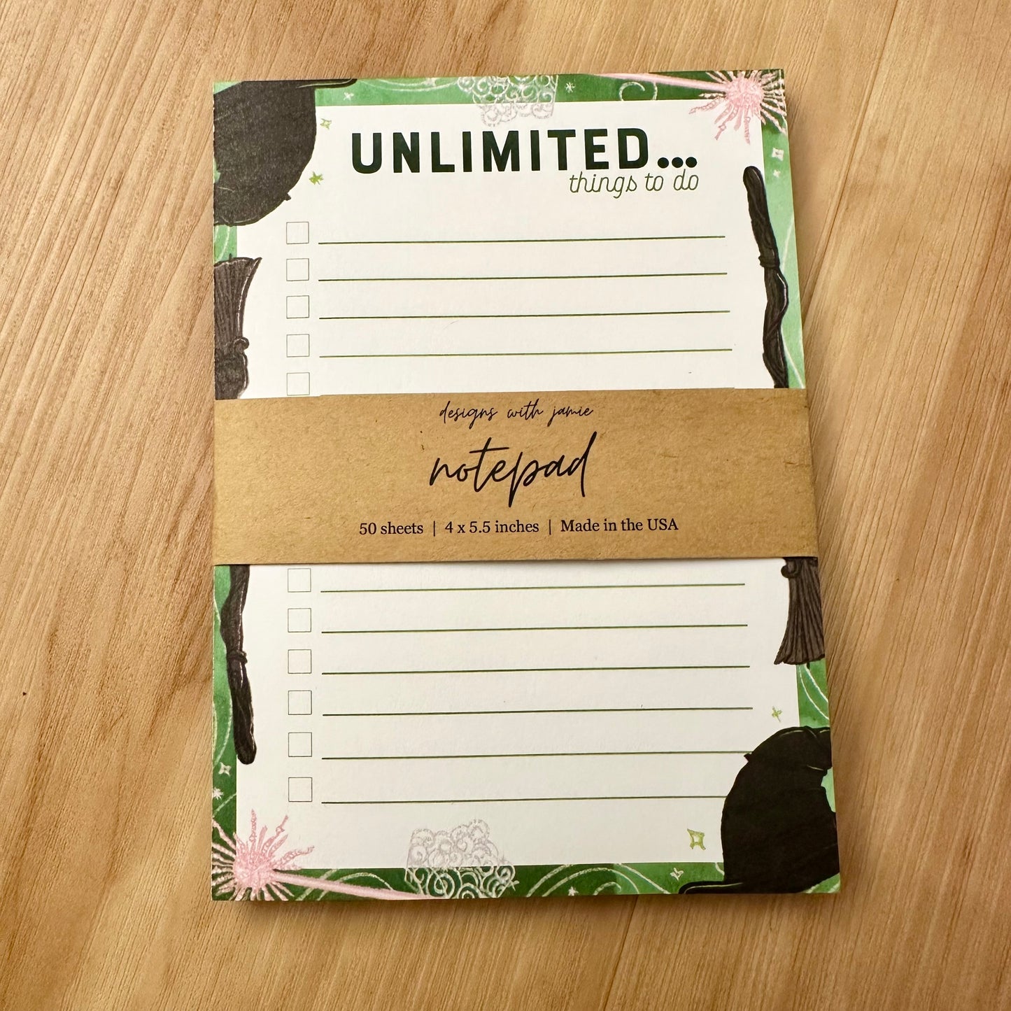Unlimited Things to Do Notepad
